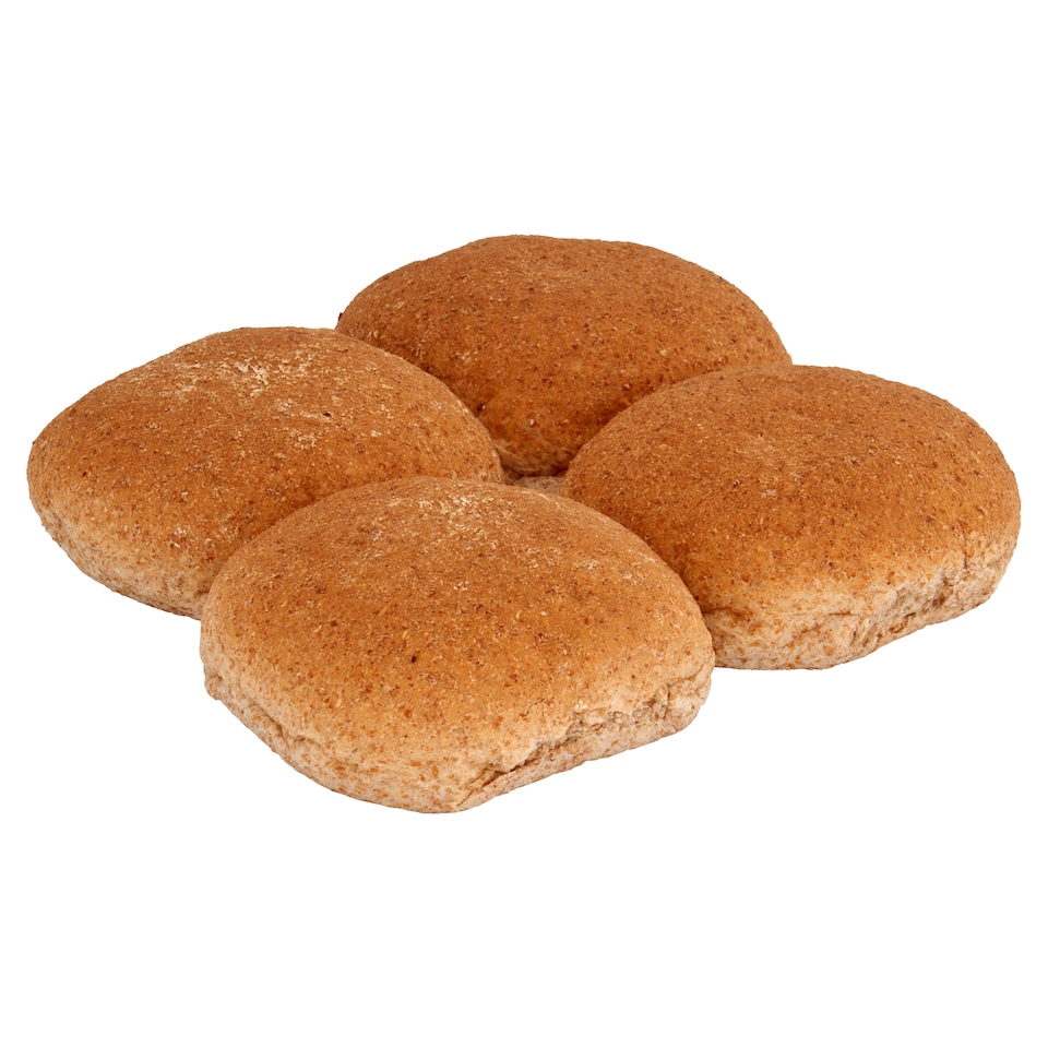 image 1 of Large Wholemeal Bap 4 Pack