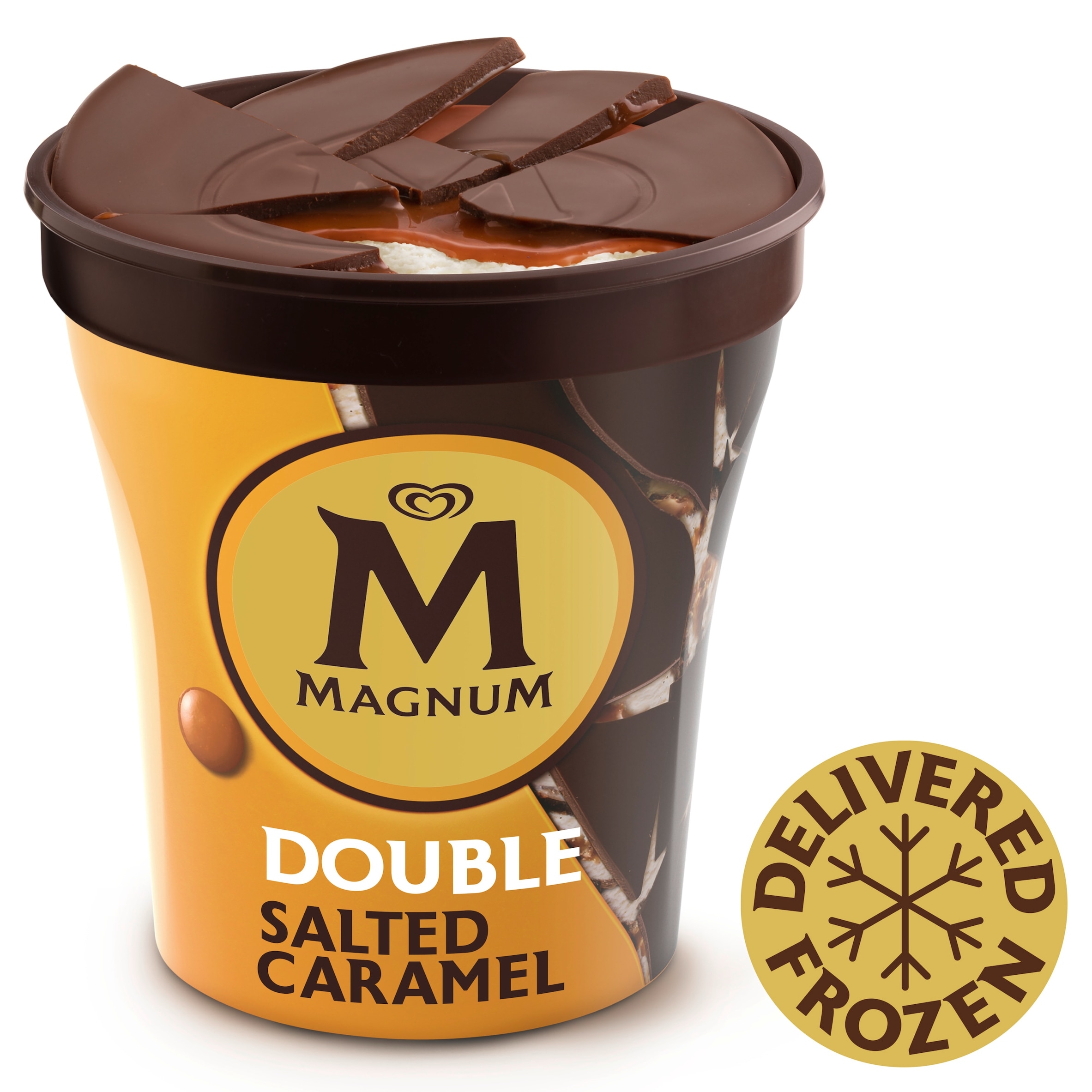 Magnum Double Salt Caramel Ice Cream Tub 440Ml Tesco Groceries Magnum Double Salt Caramel Ice Cream Tub 440Ml Tesco Groceries