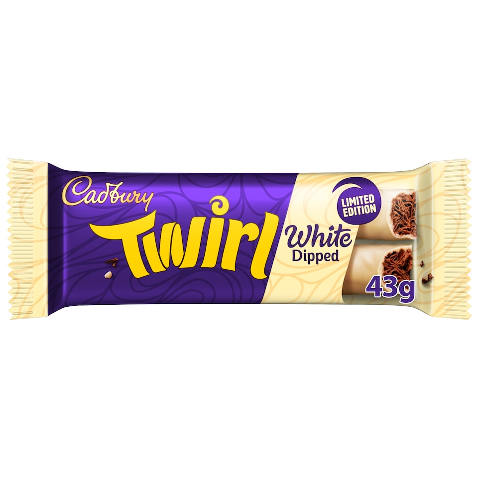 Cadbury Twirl White Dipped Single 43G