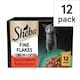 image 1 of Sheba Fine Flakes Cat Food Pouches Succulent Mix Jelly 12x85g