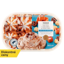 Tesco Salted Caramel & Popcorn with Salted Pretzels 900 ml