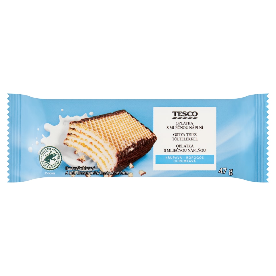 Tesco Oblátka s mliečnou náplňou 47 g