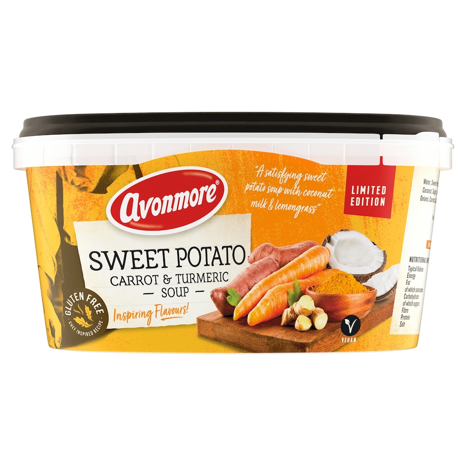Avanmore Limited Edition Sweet Potato Carrot And Turmeric Soup 400G