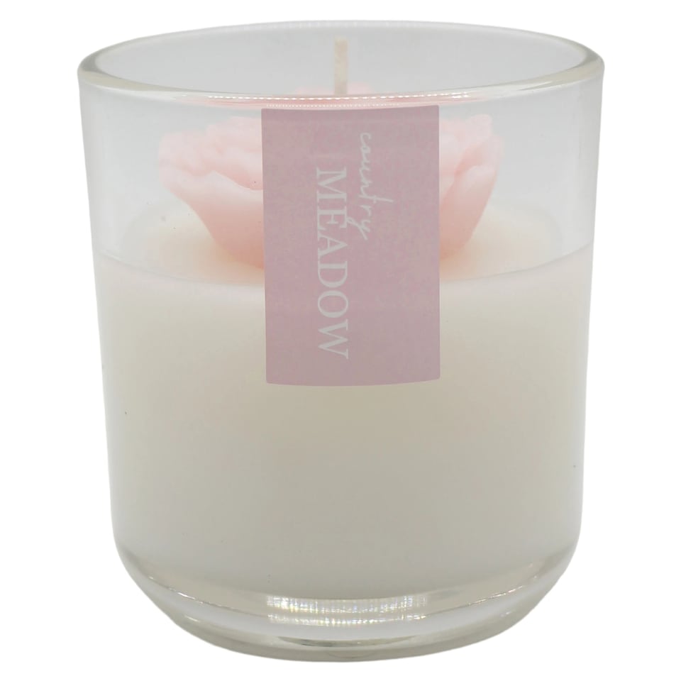 F&F Home Sanctuary Pink Floral Inclusion Candle 160g