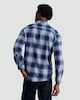 image 3 of F&F Pure Cotton Check Print Long Sleeved Shirt in Blue