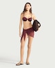 image 1 of F&F Mesh Sarong in Burgundy