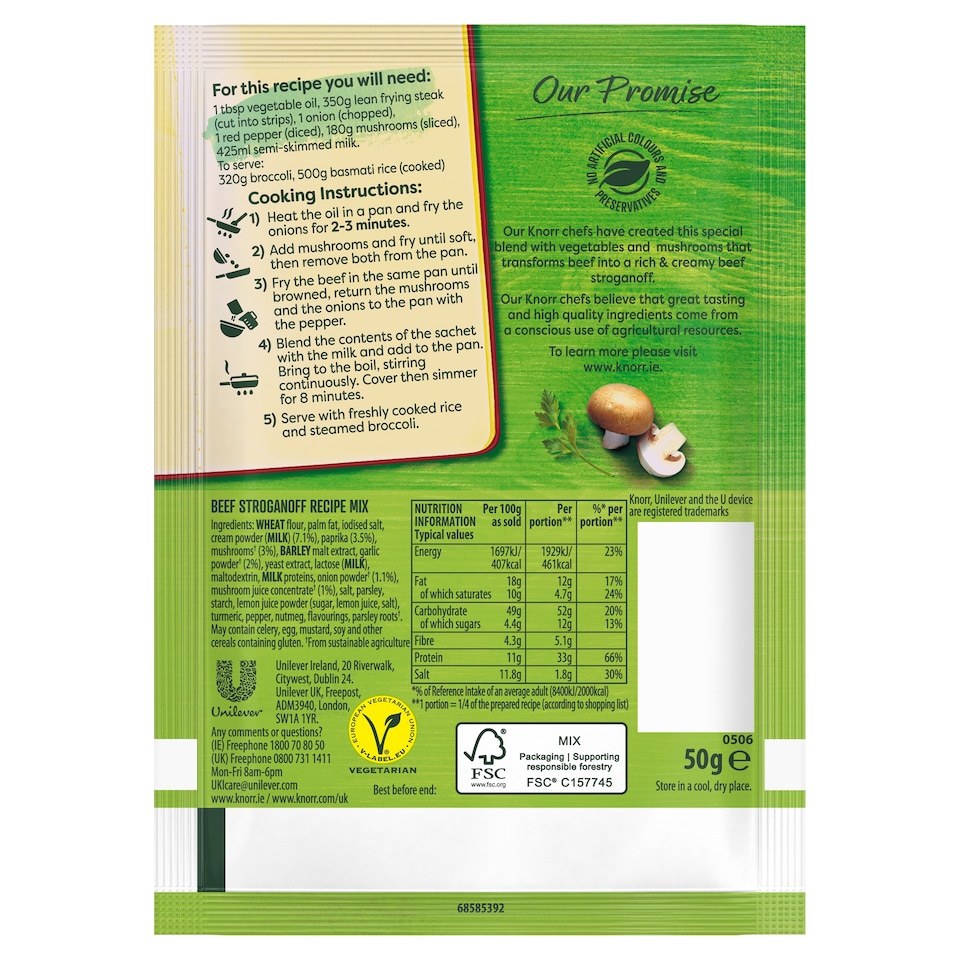 image 1 of Knorr Mealmaker Beef Stroganoff 50G