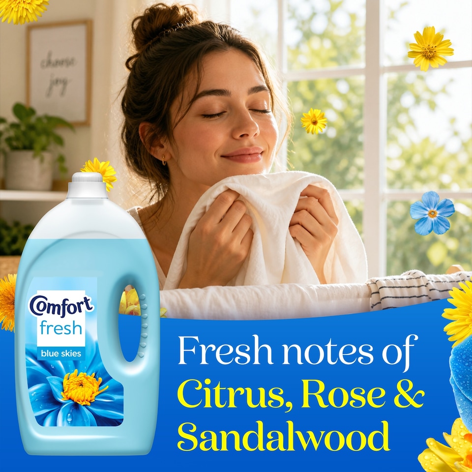 image 1 of Comfort Fabric Conditioner Blue Skies 80 Washes 2400ml