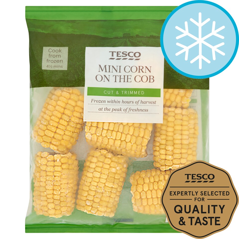 Tesco Mini Corn On The Cob 875G