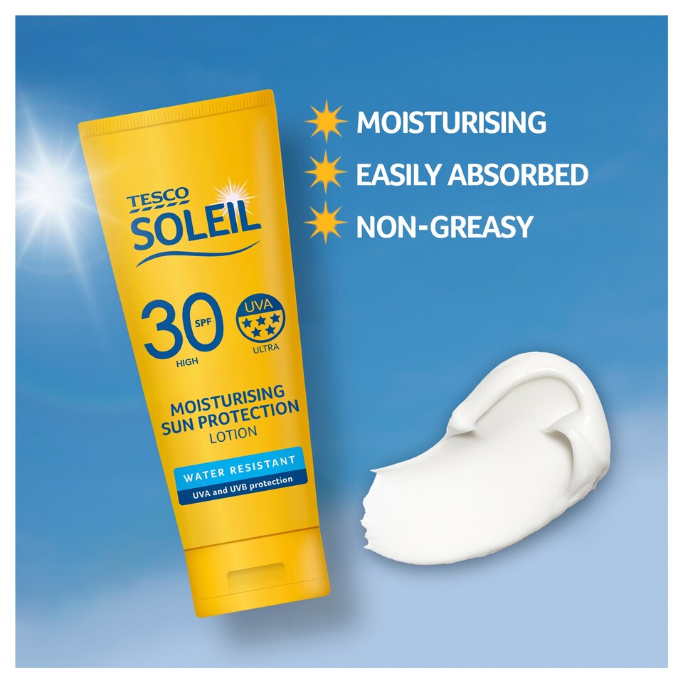 image 1 of Tesco Soleil Sun Lotion Spf30 50Ml