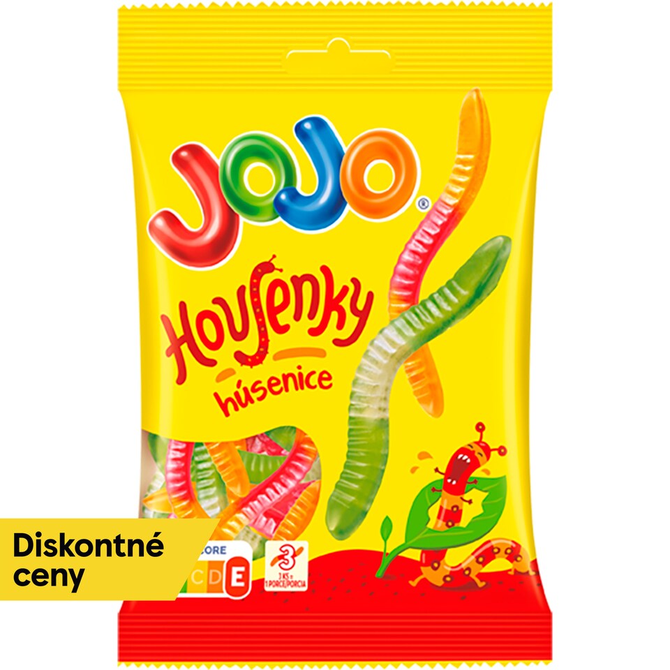 obrázok 1 z JOJO Húsenice želé cukríky s ovocnými príchuťami 80 g