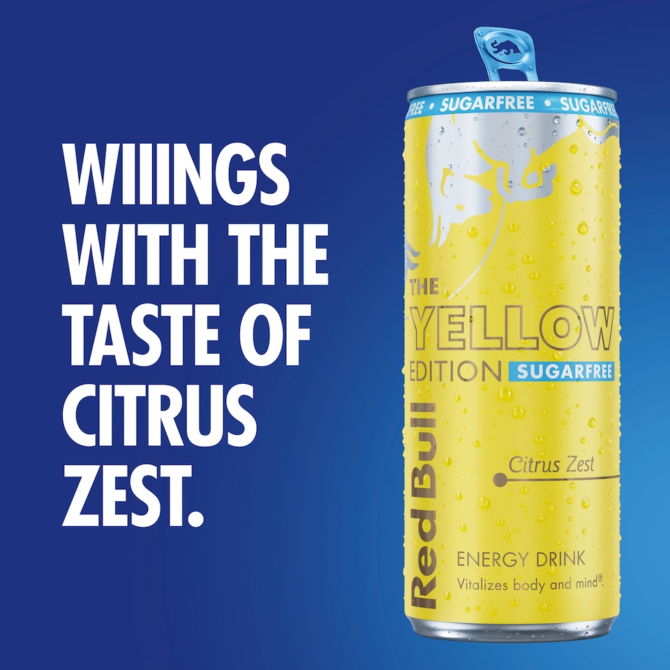image 1 of Red Bull Sugar Free Citrus Zest The Summer Edition Energy Drink 473ml