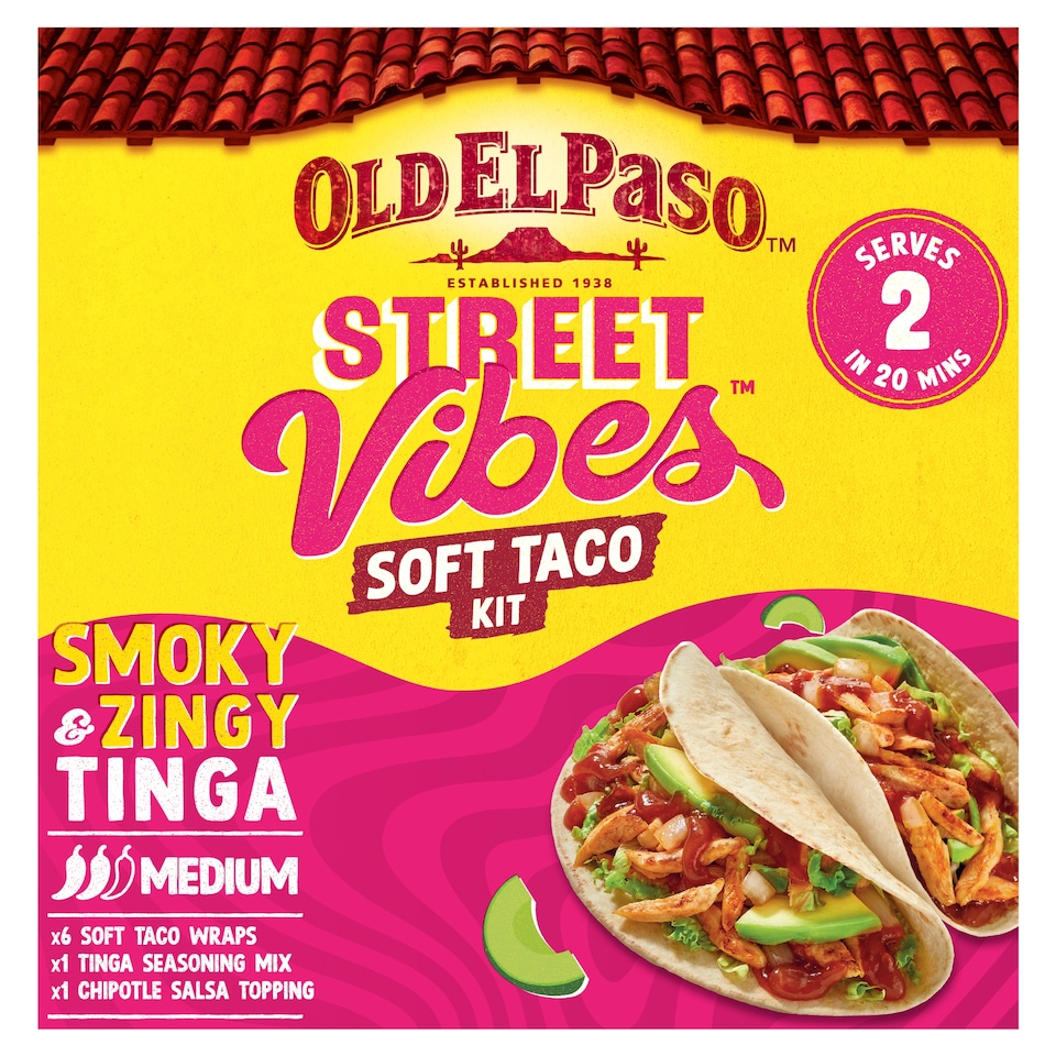 image 1 of Old El Paso Street Vibes Soft Taco Kit Chipotle 257g