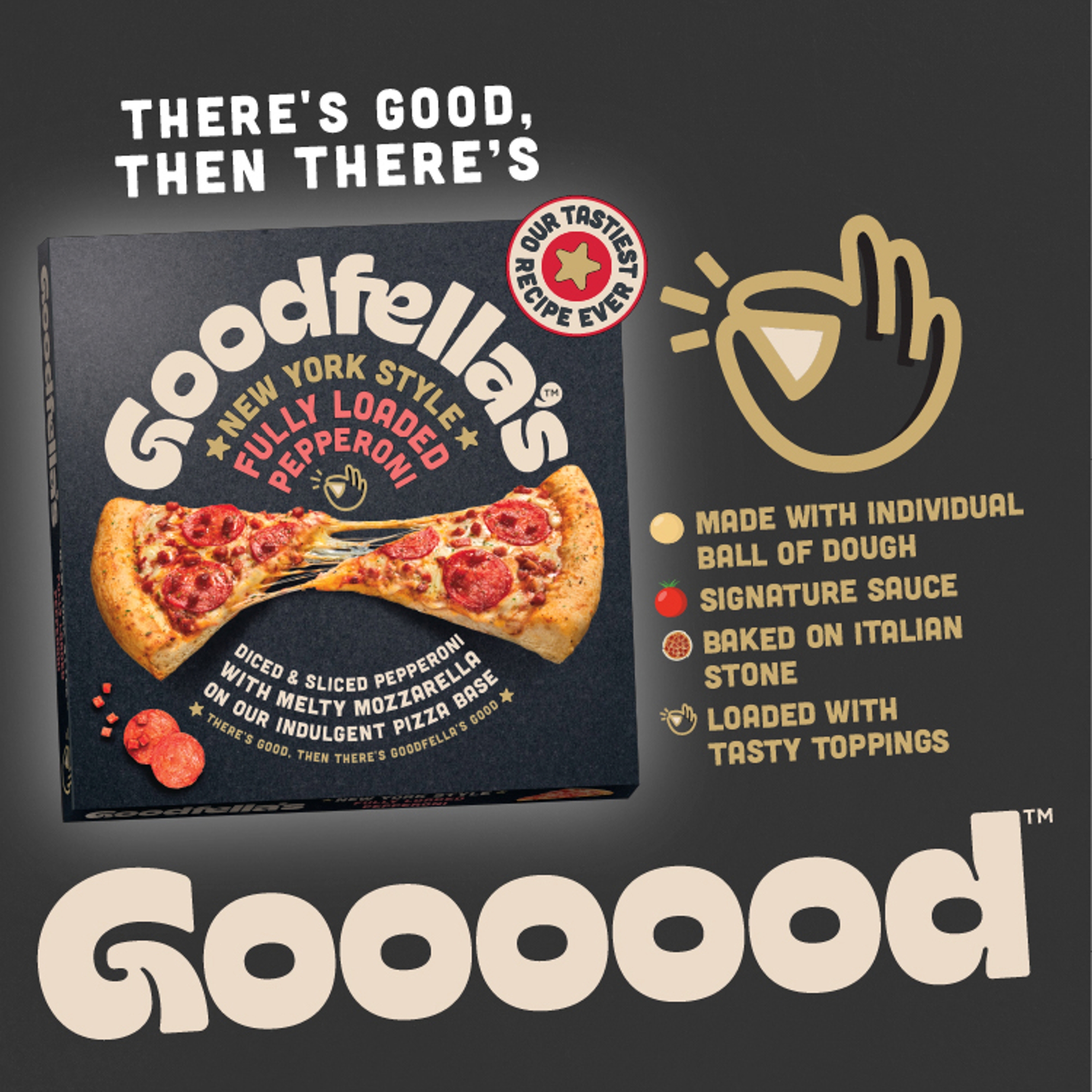 Goodfella s New York Style Fully Loaded Pepperoni Pizza 532g Tesco Goodfella s New York Style Fully Loaded Pepperoni Pizza 532g Tesco