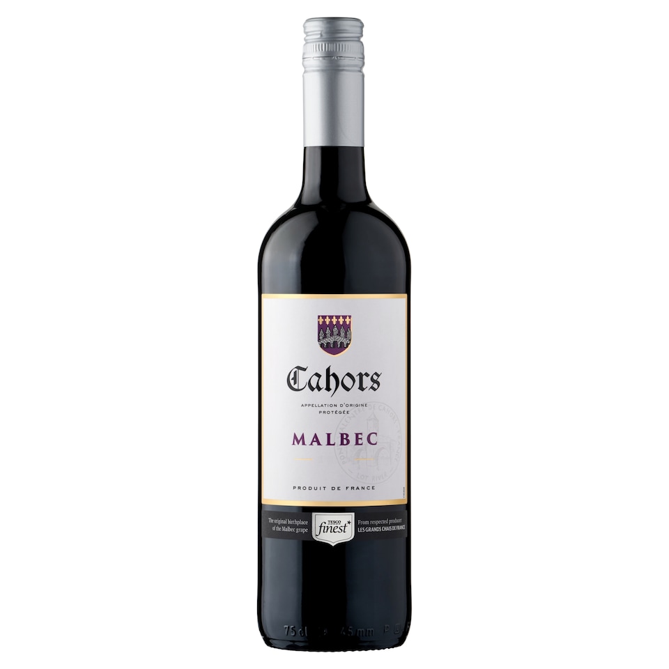 Tesco Finest Cahors Malbec vörösbor 13% 0,75 l  1. kép