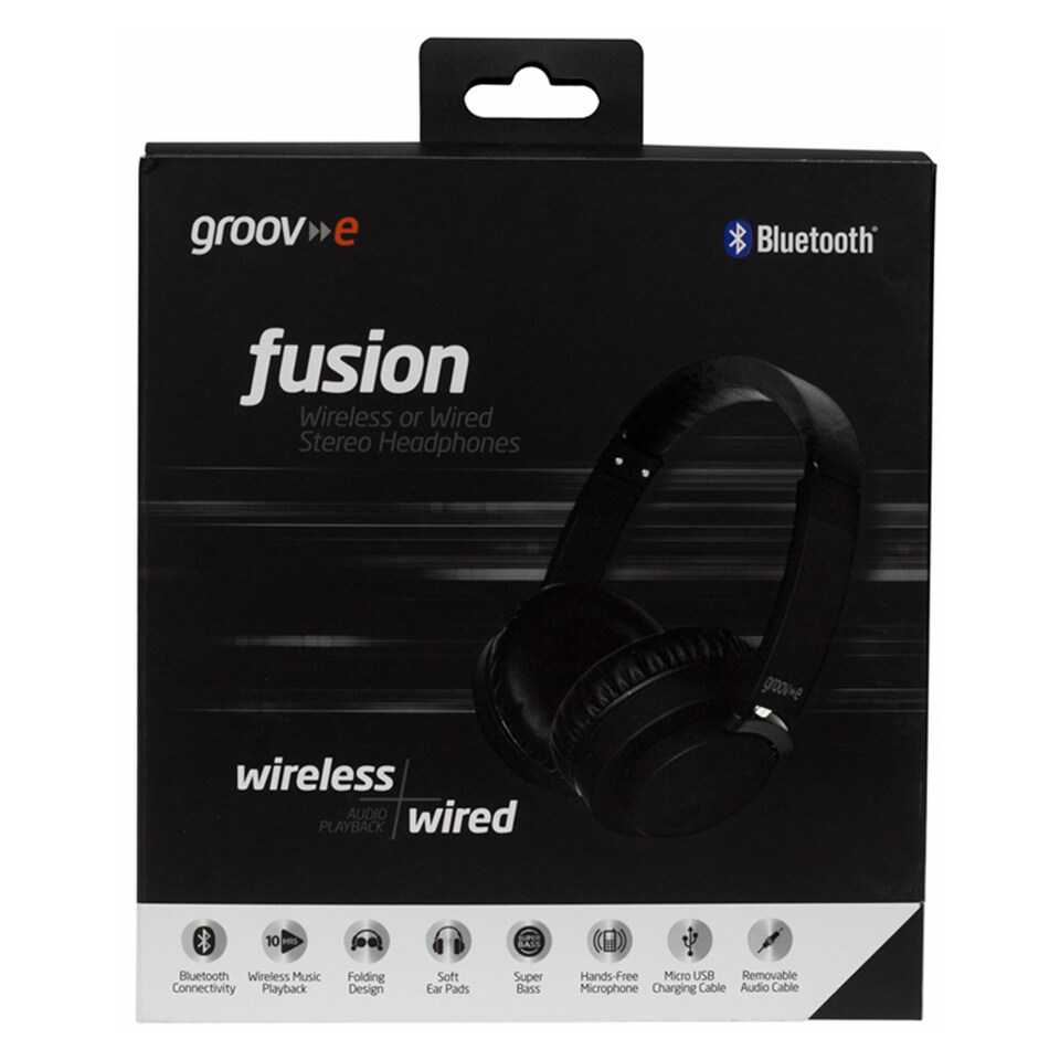 Groov-E Fusion Bluetooth Earphones Black