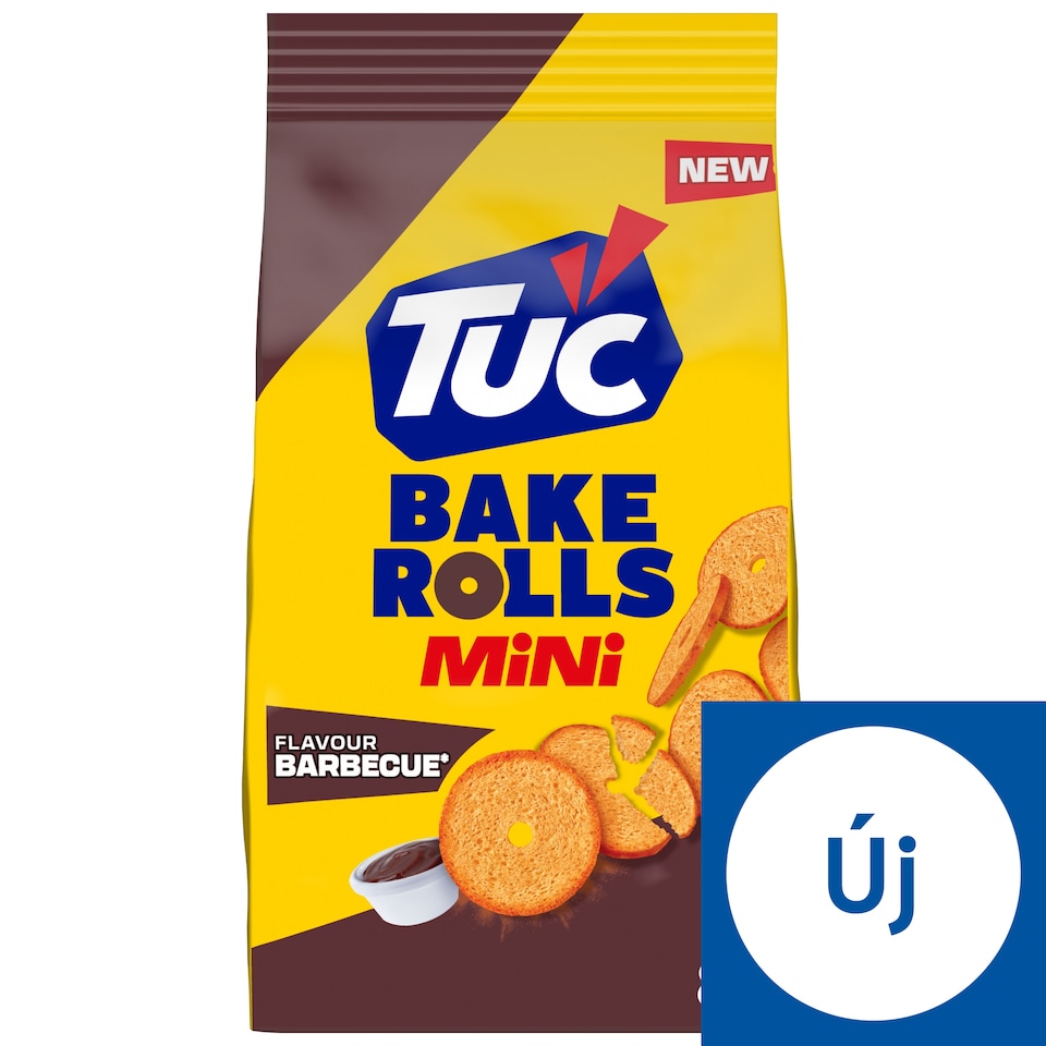 TUC BAKE ROLLS BARBEQUE BREAD CRISPS 80 g
