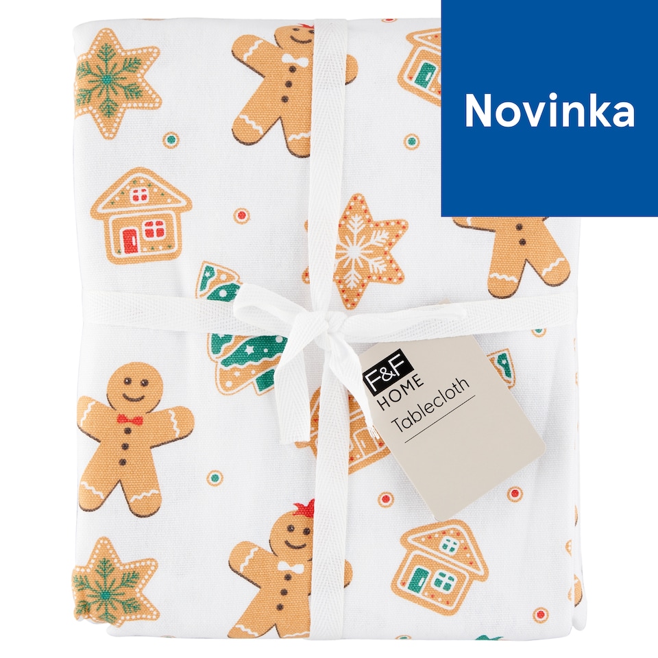 F&F Home Gingerbread Tablecloth 130 x 180 cm