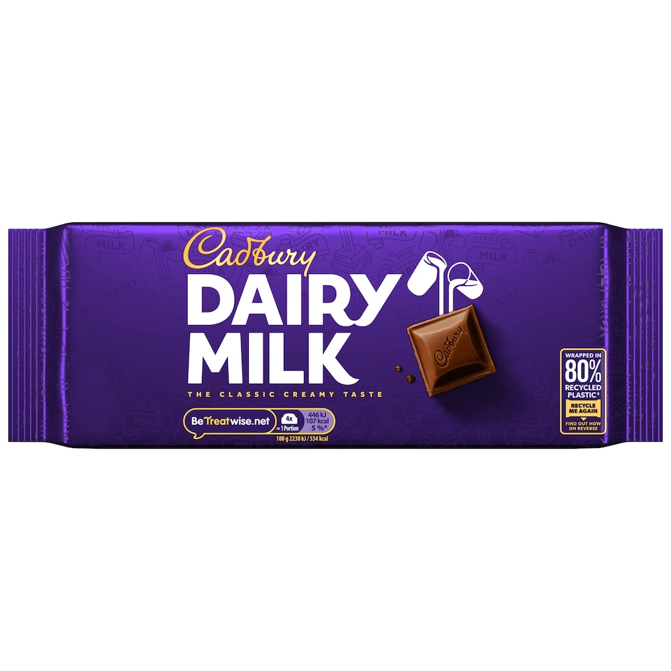 image 1 of Cadbury Dairy Milk Chocolate Bar 180g