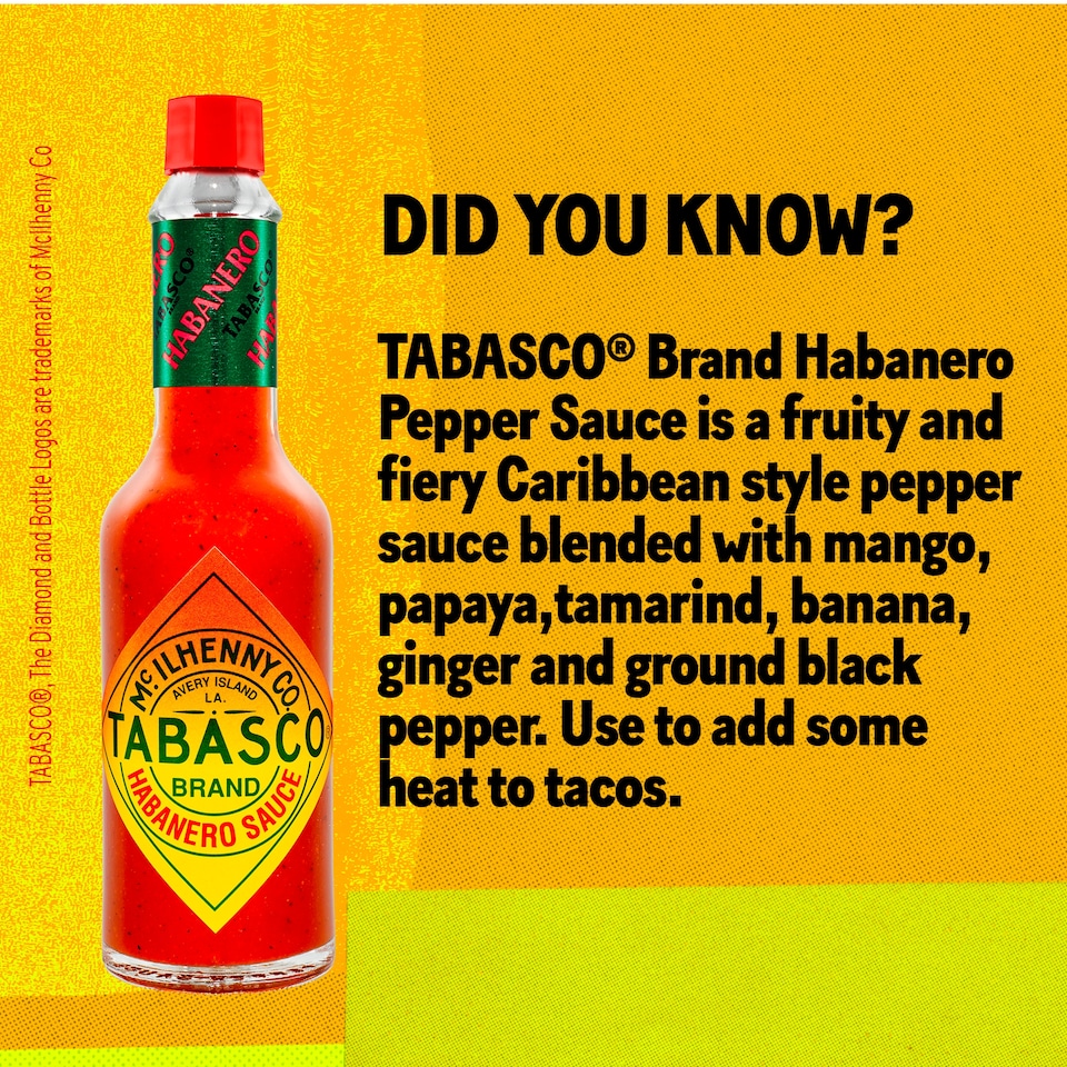 image 1 of Tabasco Hot Habanero Sauce 60Ml