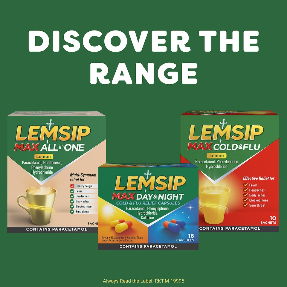 image 1 of Lemsip Max Cold & Flu Sachets - Lemon & Paracetamol 10s
