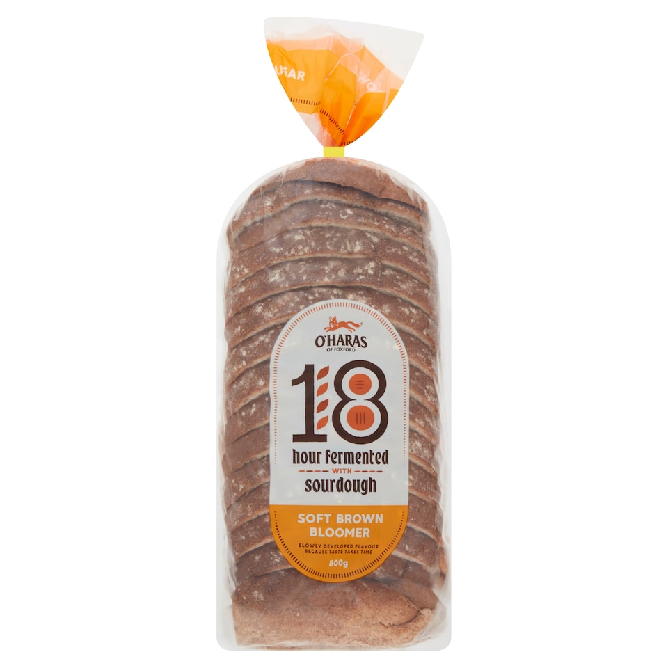 O'haras 18 Hour Fermented S/Dough Soft Brown Bloomer 800G