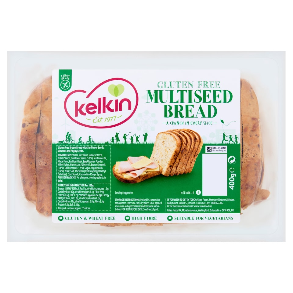 Kelkin Free From Multi Seed Bread 400G