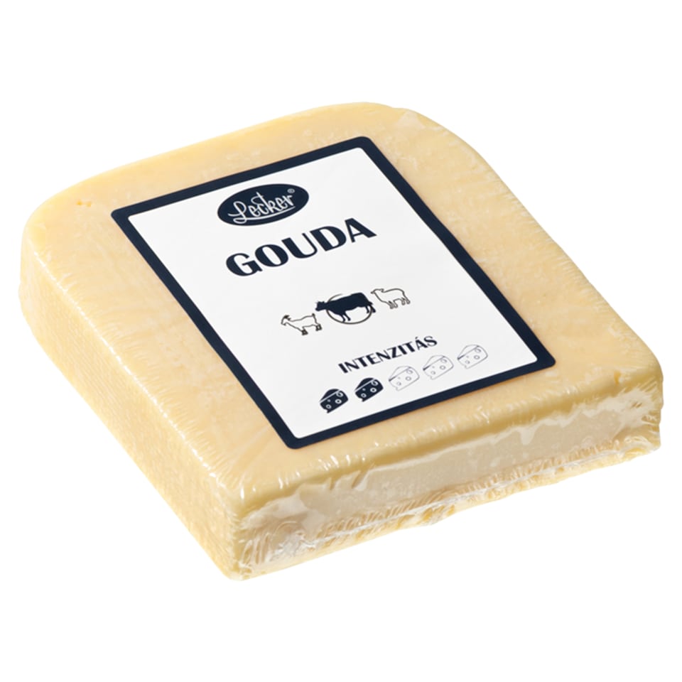 Lecker Gouda zsíros, félkemény darabolt sajt