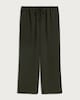 image 4 of F&F Wide Leg Drawstring Co-ord Trousers in Khaki