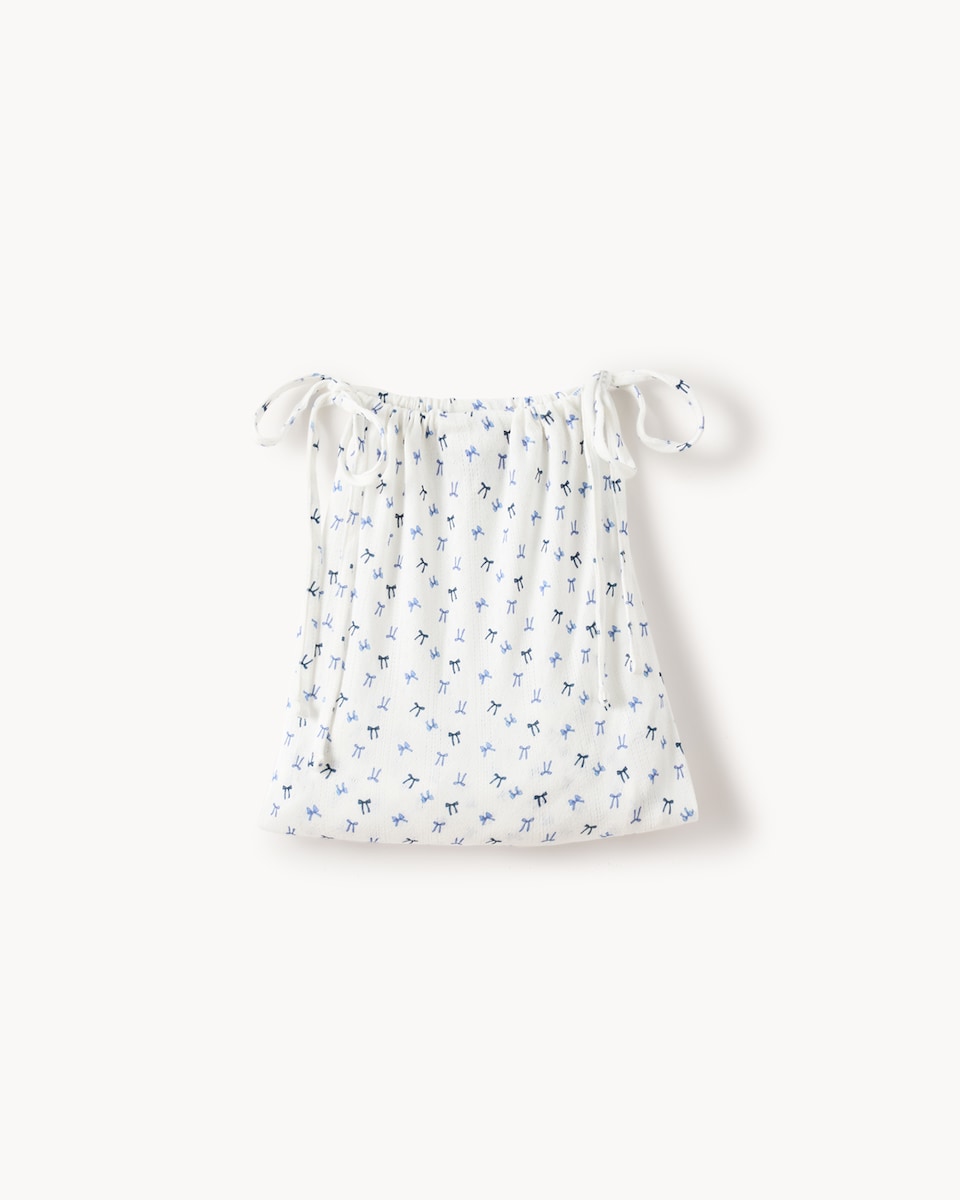 image 1 of OH ME OH MY Bunny Cardigan, Shorts and Bag Pyjama Set in Blue