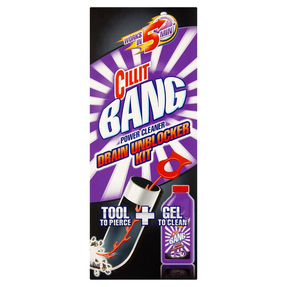 image 1 of Cillit Bang Drain Unblocker Kit 500Ml