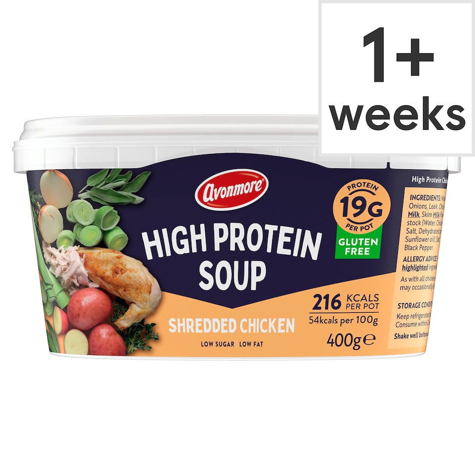Avonmore High Protein Soup Shredded Chicken 400g