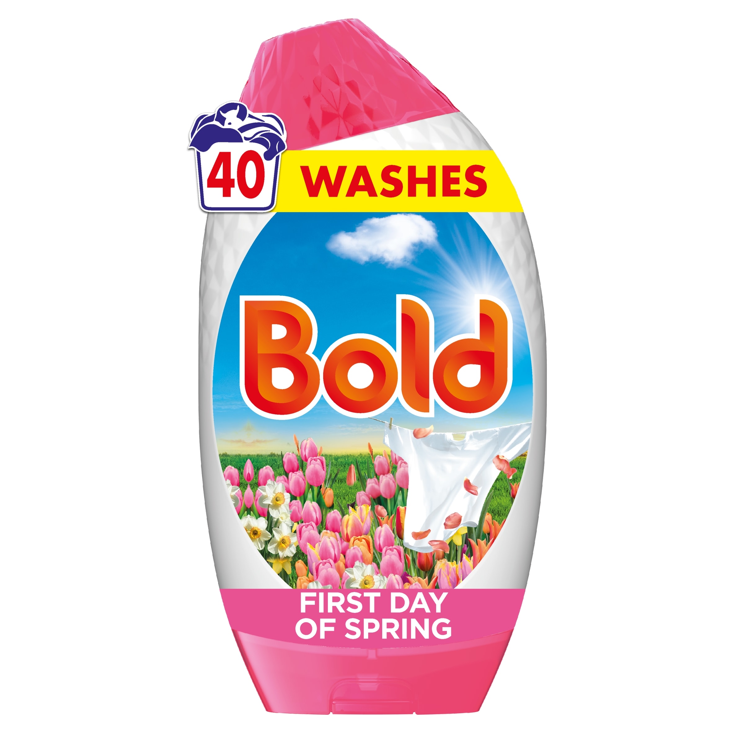 Bold Washing Liquid Gel First Days Of Spring 40 Washes 1.32L