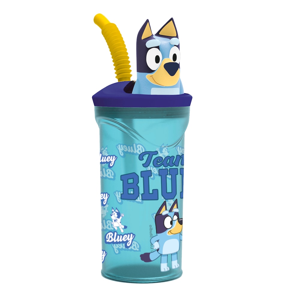 Bluey Stor 3D Head Water Bottle Tumbler 360 ml