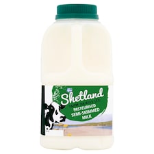 Shetland Farm Fresh Semi Skim Milk 1 Pint