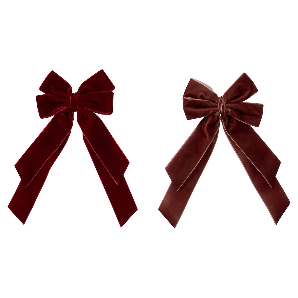 image 1 of Tesco Red/Brown Bow Topper Assortment