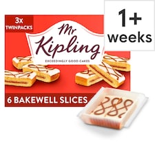 Mr Kipling Bakewell Slices 6 Pack