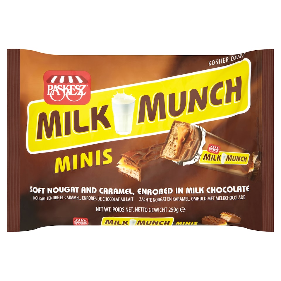 Paskesz Milk Munch Minis 11 Pack 250g