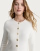 image 2 of F&F Knitted Button Front Cardigan in Cream