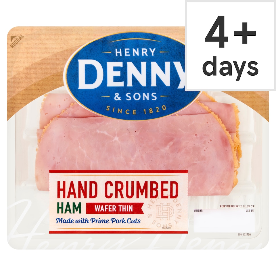 Denny Hand Crumbed Irish Ham Wafer Thin 80G