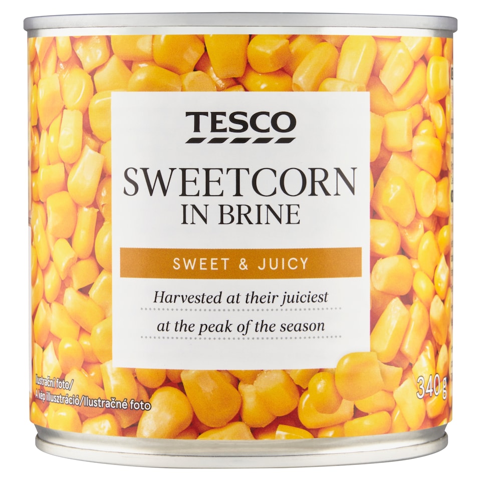 Tesco Sweetcorn in Brine 340 g