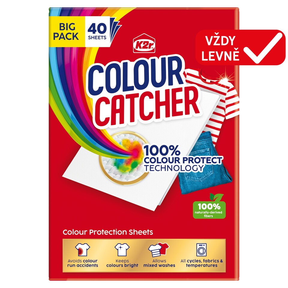 K2r Colour Catcher ubrousek pro praní prádla 40 ks