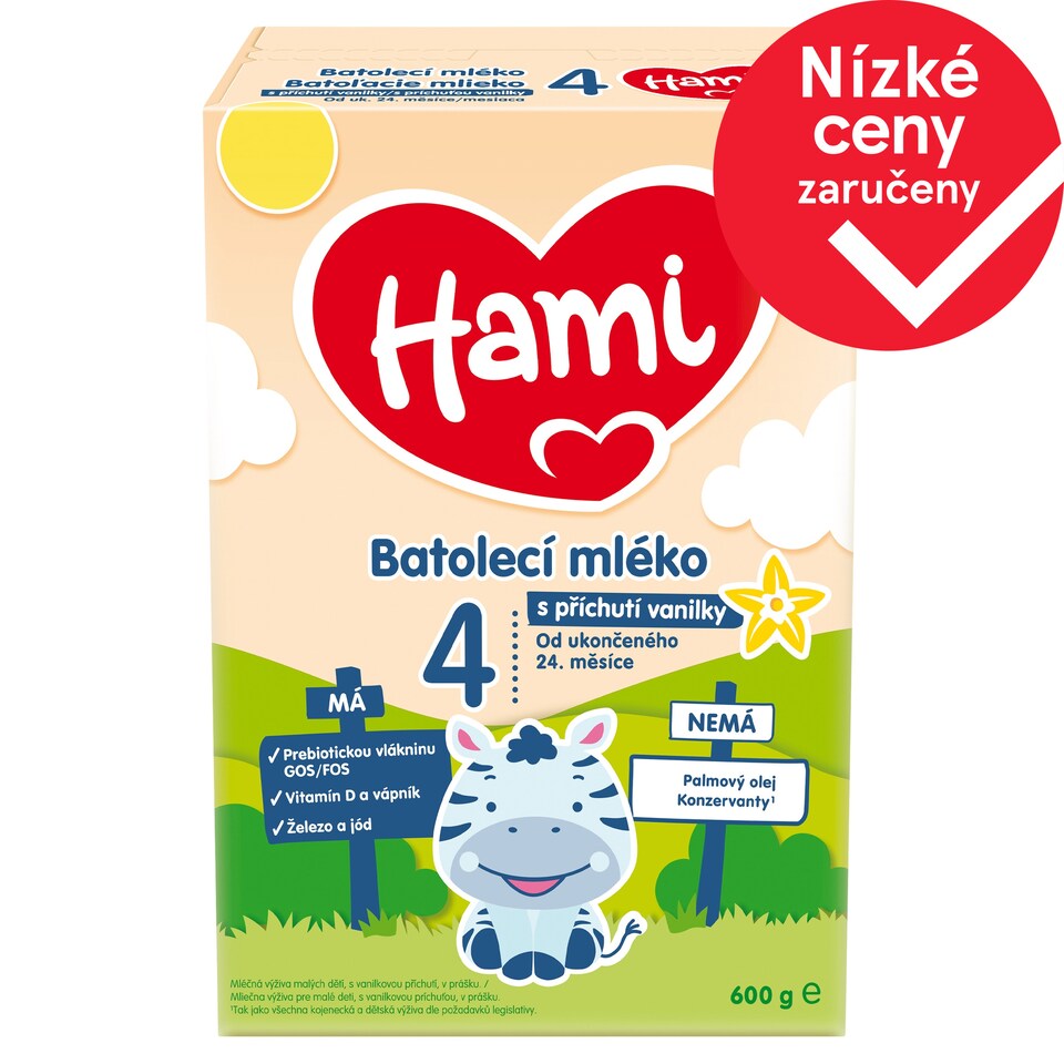 image 1 of Hami 4 Toddler Milk with Vanilla Flavor from the End of the 24th Month 600g