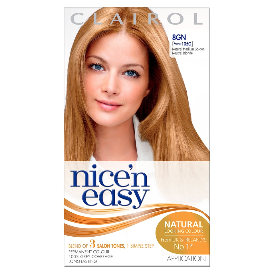 Nice'n Easy Prmt Medium Golden Blonde 8Gn Hair Dye