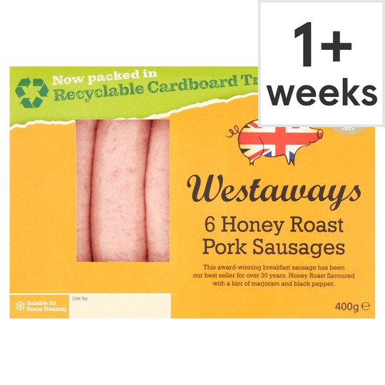Westaways 6 Honey Roast Pork Sausages 400G Tesco Groceries