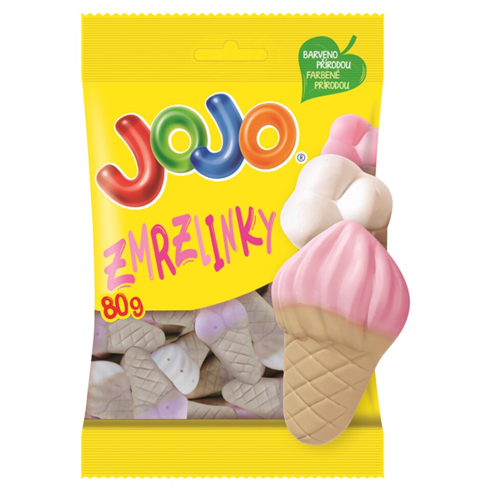 JOJO Ice Cream Foam Jelly Candies with Fruit Flavors 80 g