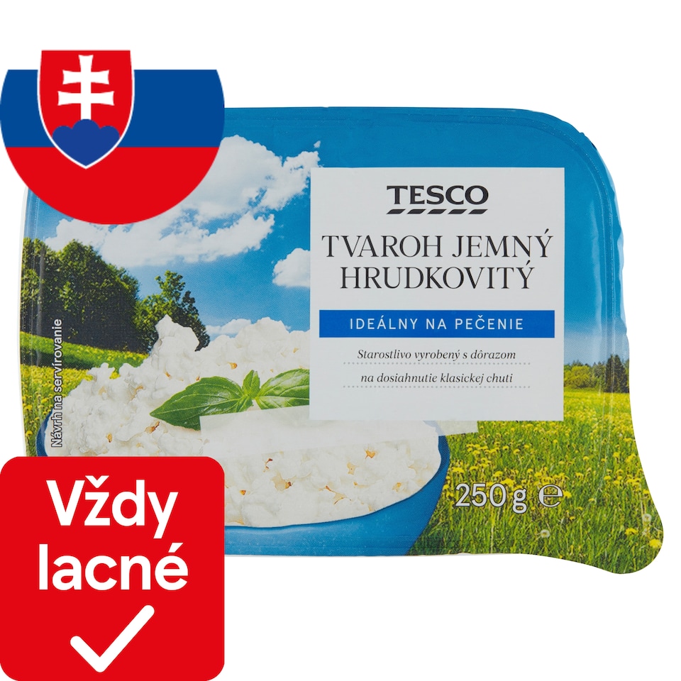 Tesco Tvaroh jemný hrudkovitý 250 g