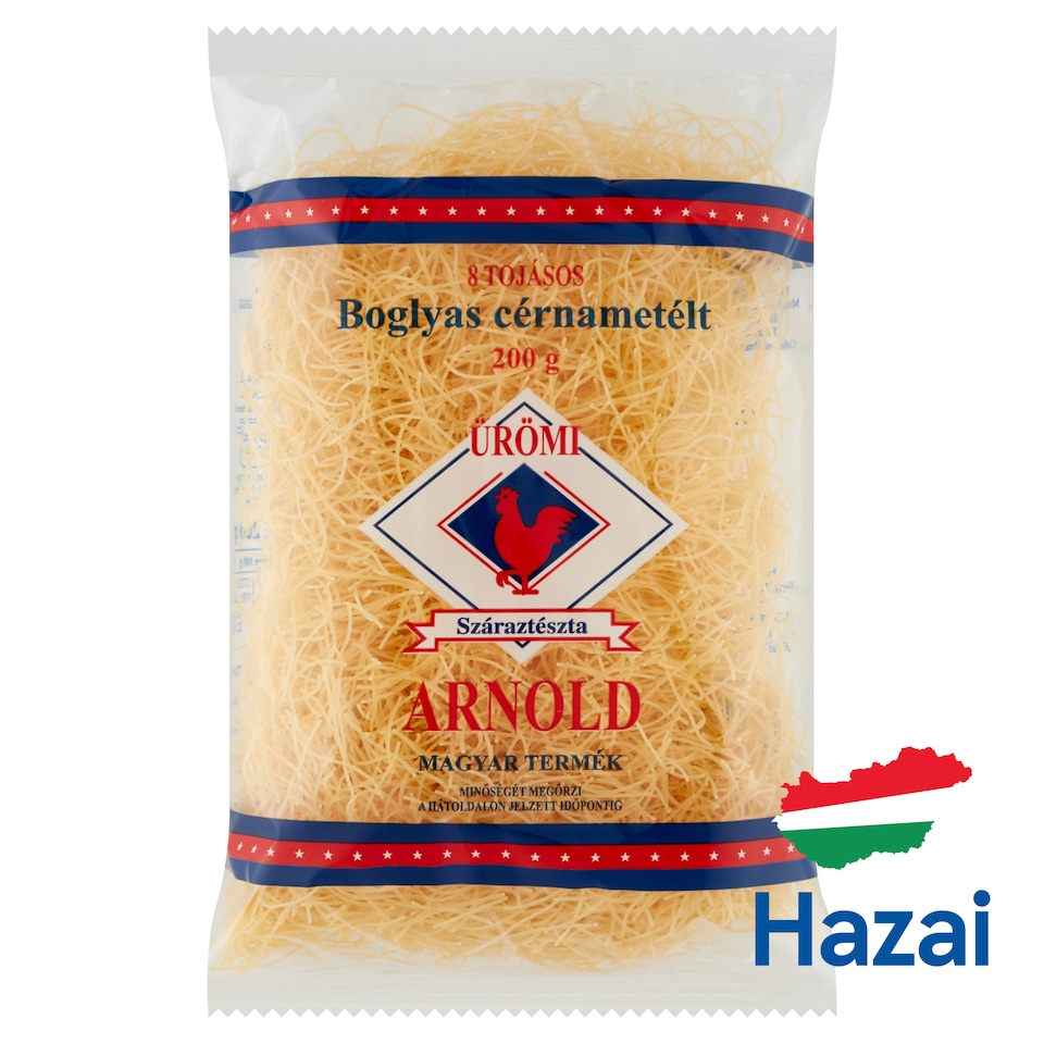 Ürömi Arnold Vermicelli Dried Pasta with 8 Eggs 200 g