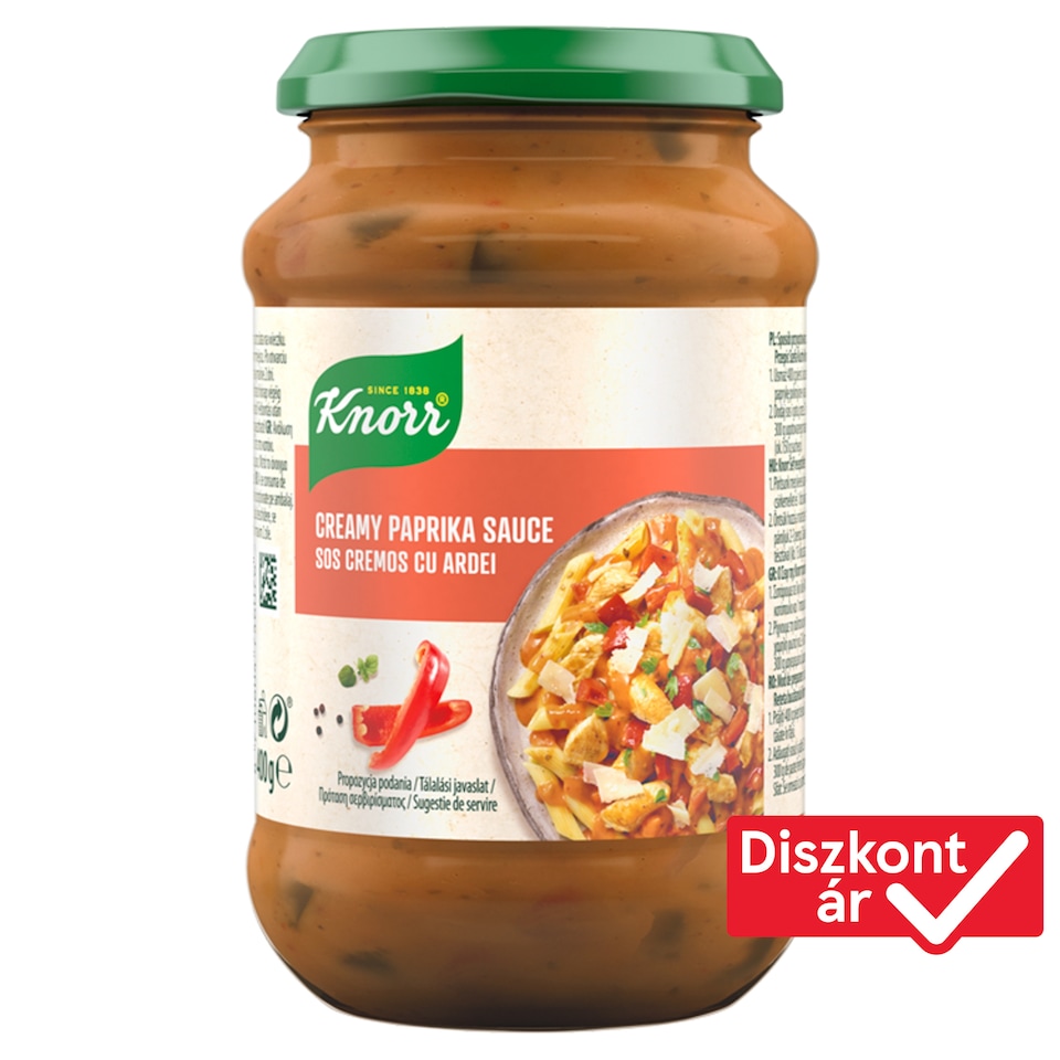 Knorr tejszínes paprikás szósz 400 g