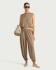 image 1 of F&F Balloon Co-ord Trousers in Brown